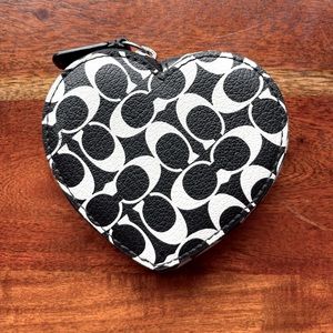 Coach Heart Shaped Coin Purse